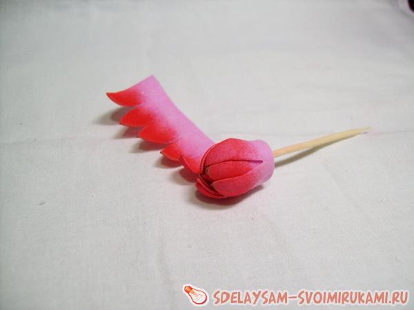 Георгин из фоамирана