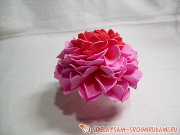 Георгин из фоамирана