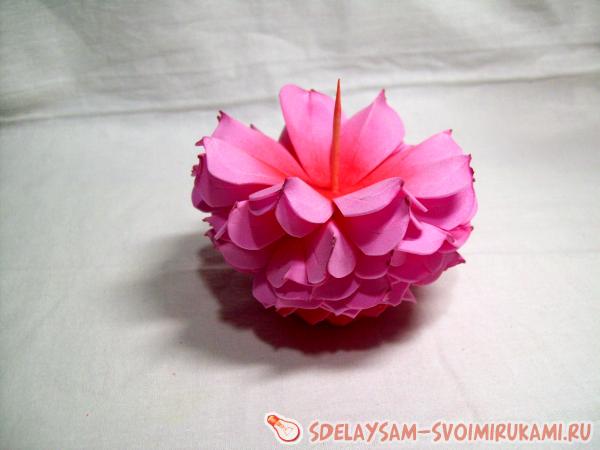 Георгин из фоамирана