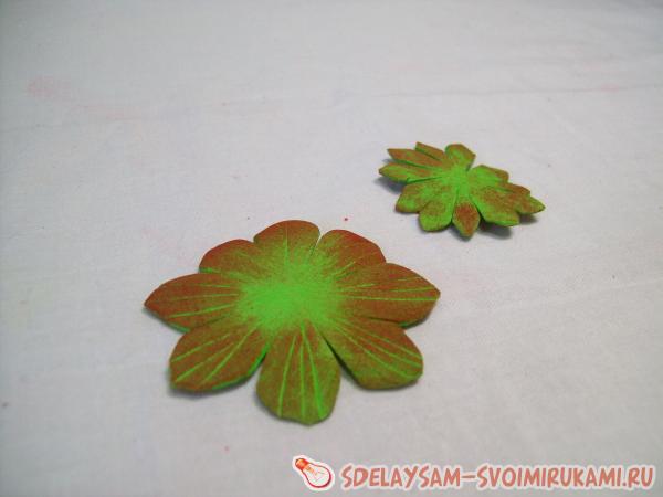 Георгин из фоамирана