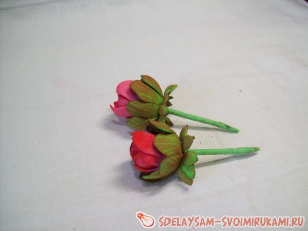 Георгин из фоамирана