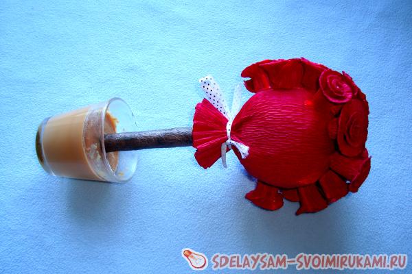 Топиарий с розами