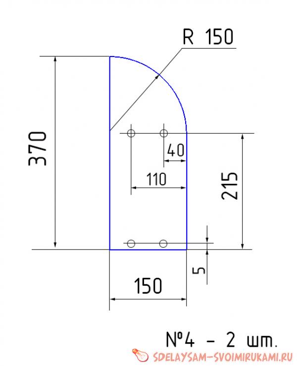 Трехэтажная полочка