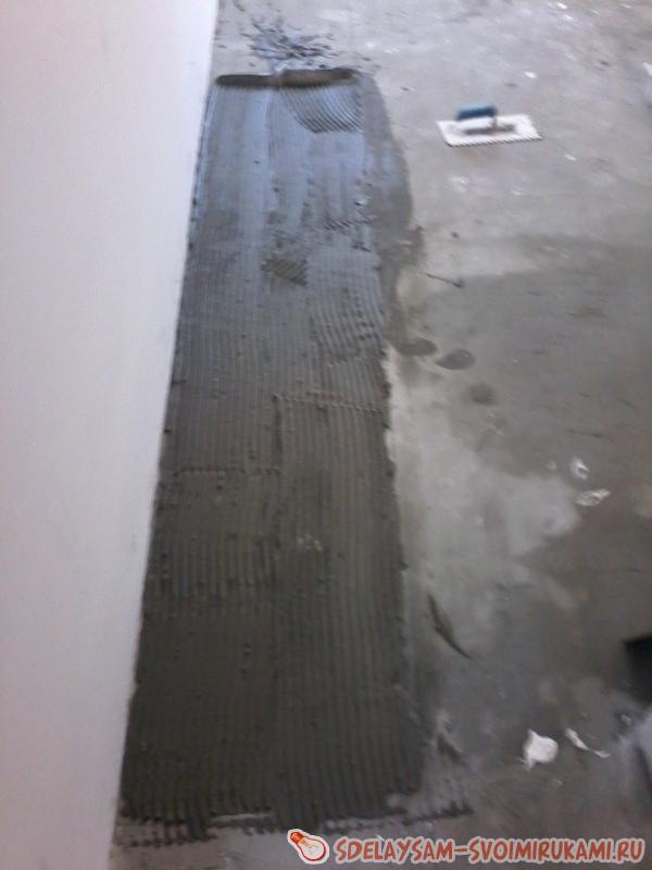 Монтаж керамической плитки