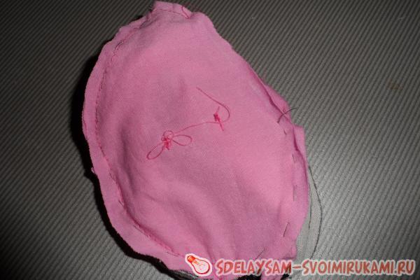 пришейте к подкладке