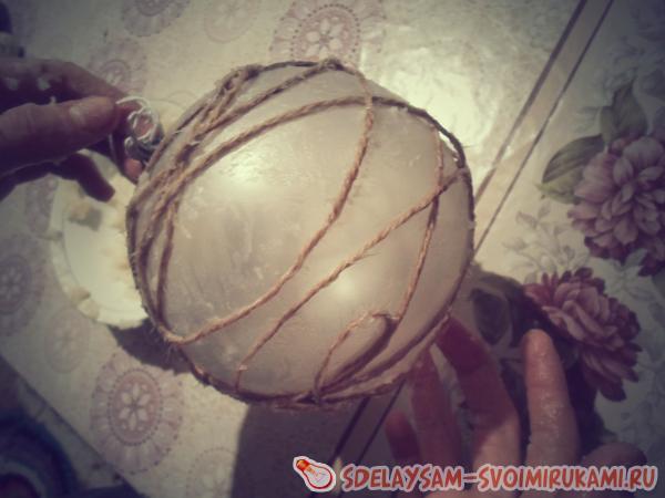 обматать шар