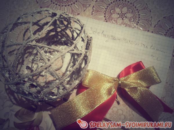 Украшения к новому году из бечевки