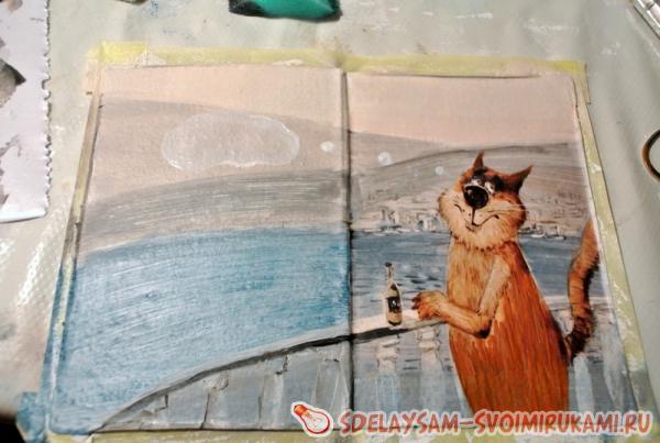 Рисуем перила балкона