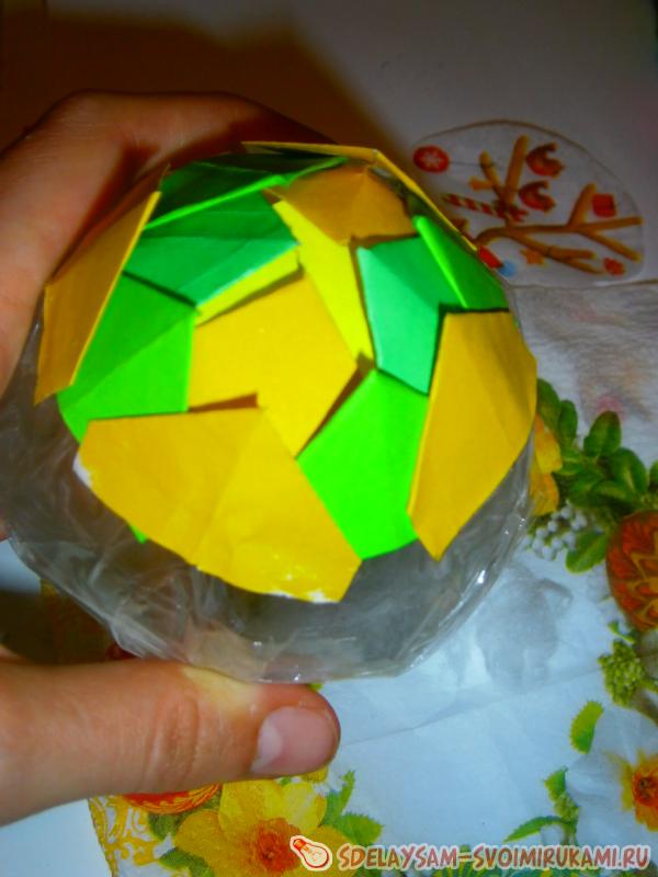 Приклеиваем 3й ряд