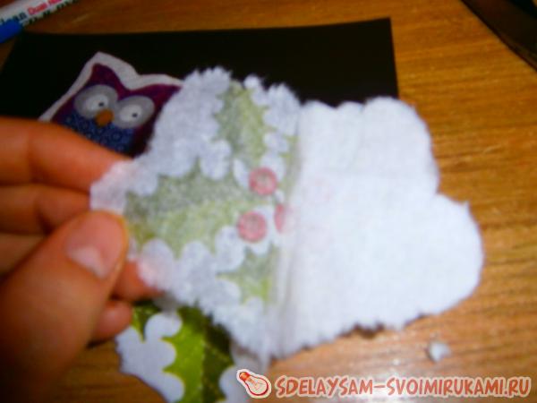 Отделяем слоя от салфетки