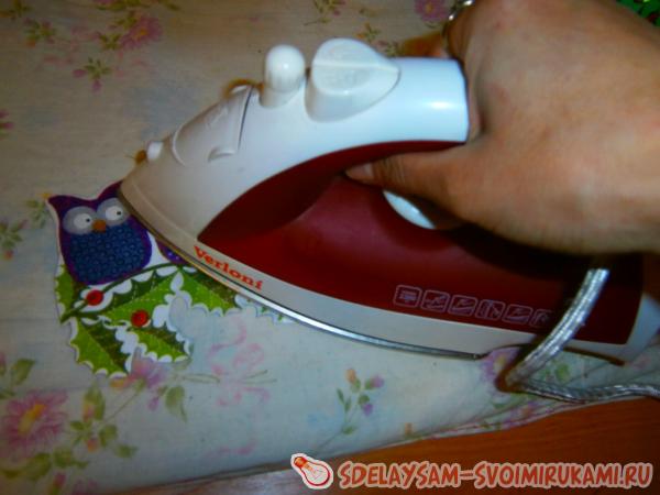 проглаживаем утюгом