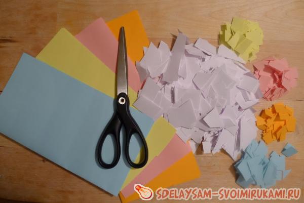 измельчим бумагу