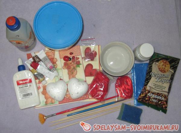 материалы для сердечка