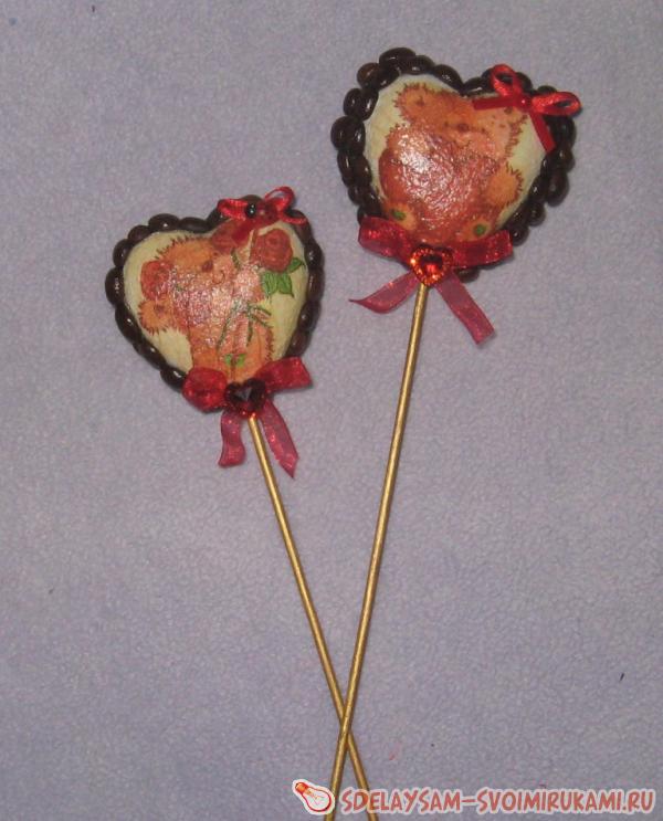 декорируем сердечки