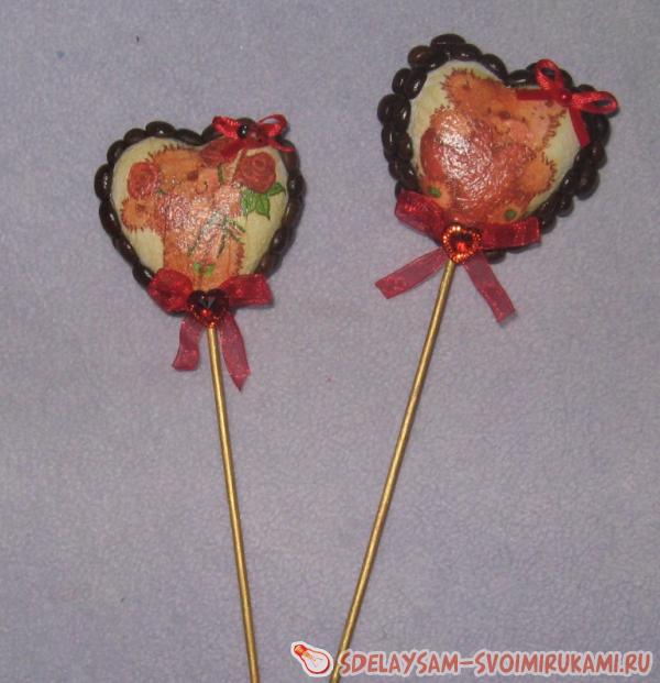 декупаж ко дню всех влюбленных