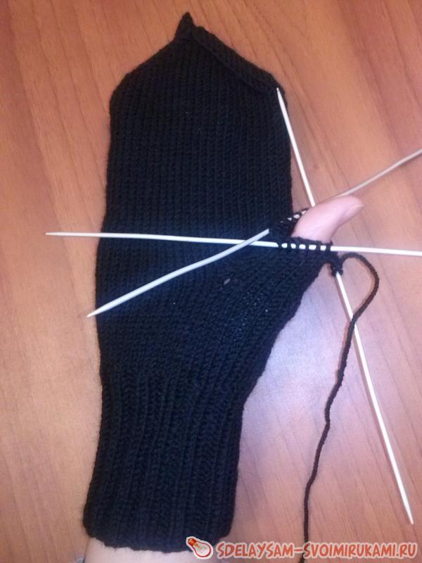 Вязание пальца 10