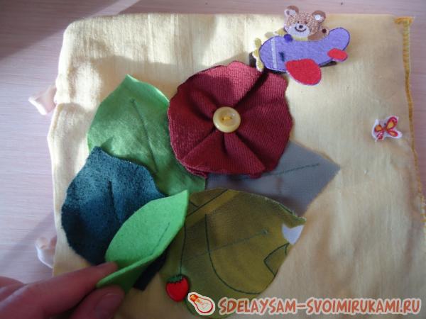 Лепестки из ткани