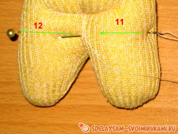 стягиваем и закрепляем