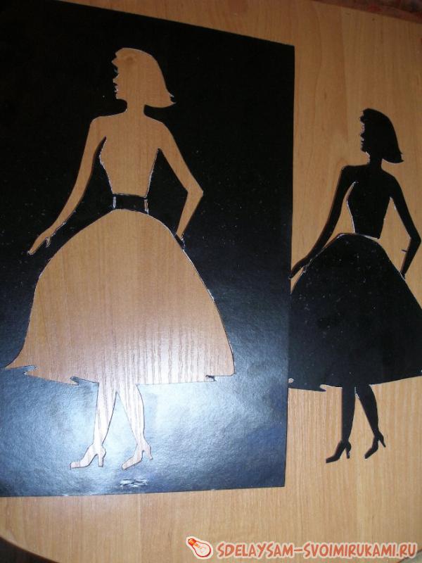 вырезаем фигуру