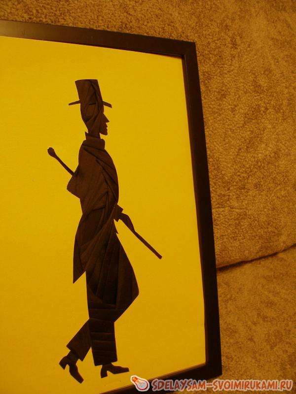 мужчина технике айрис фолдинг