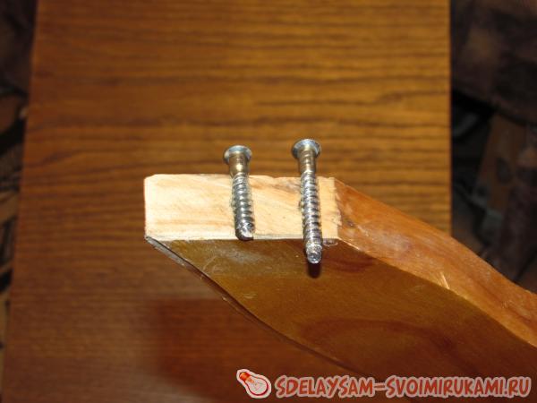 обрежьте шурупы