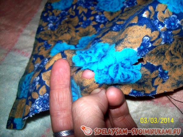 сделать отверстия для ленты