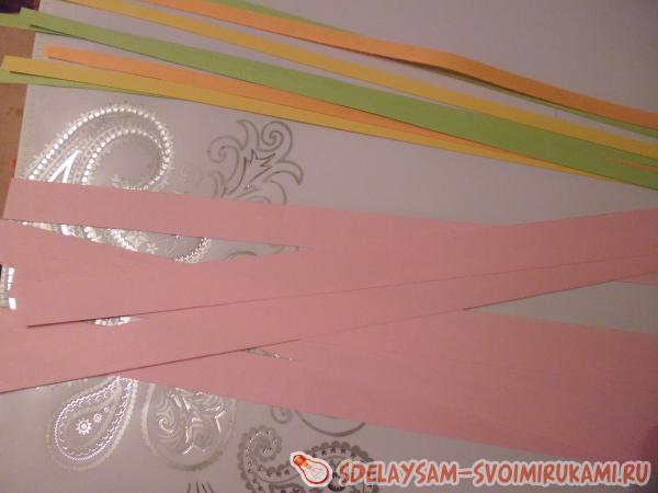 Полоски бумаги нарезаем