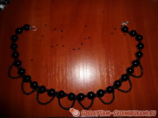 плести основу для ожерелья
