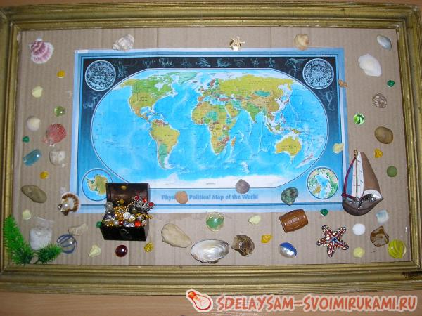 засыпаем мелкими камушками