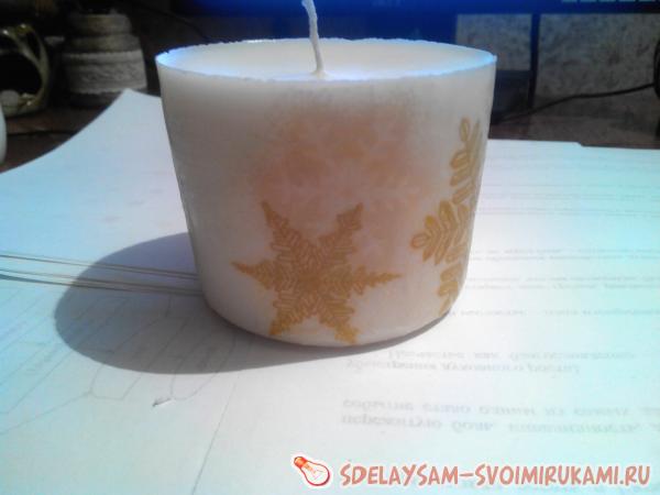 декорирование свечей