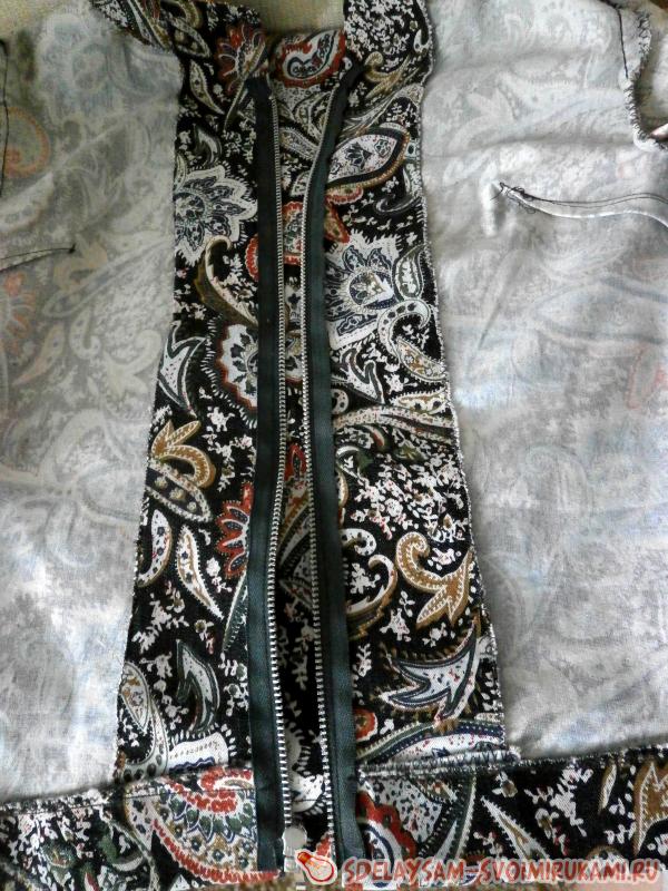 Женская ветровка из джинсовой ткани