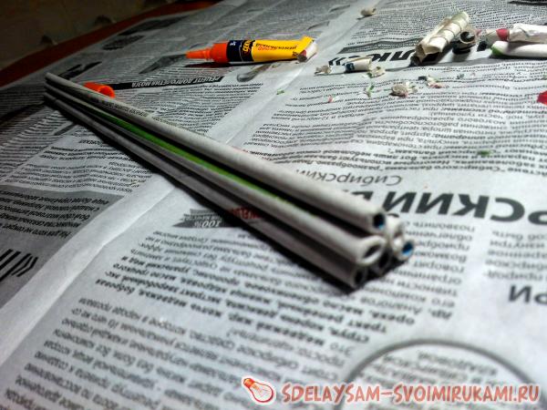 газетные трубочки