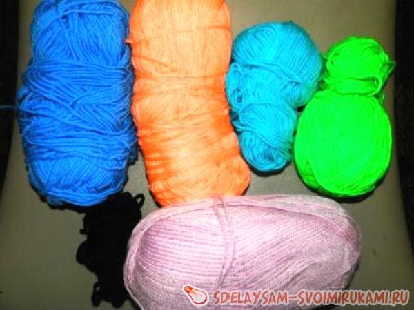 сделать косичку из ниток