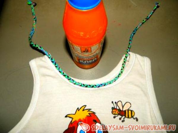 сделать косичку из ниток