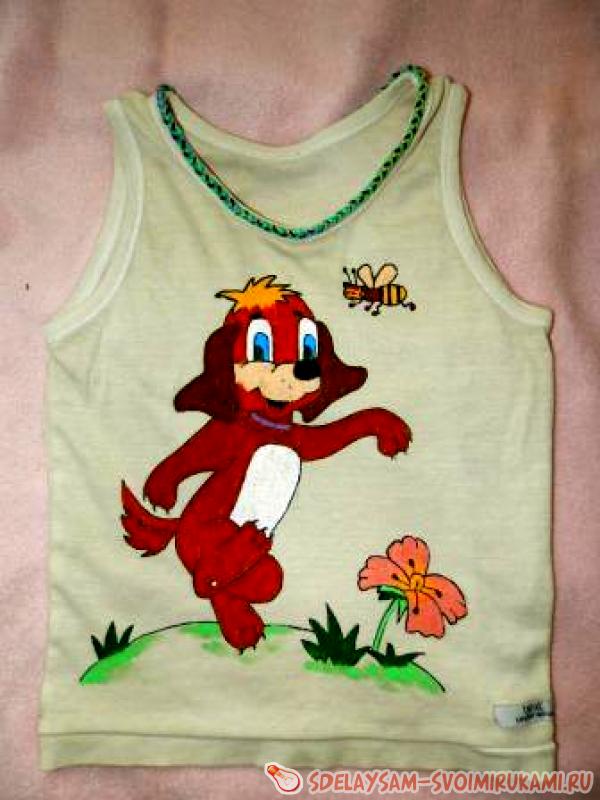 детская майка на лето