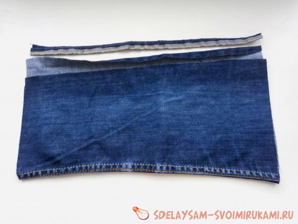 отрезать боковой шов