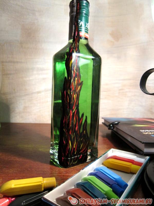 декорирование бутылки