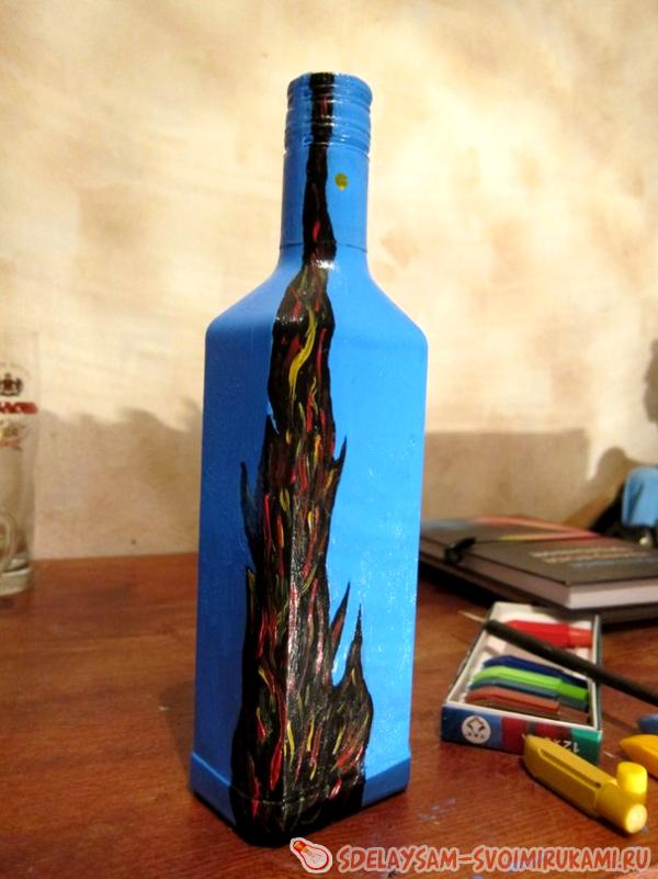 декорирование бутылки