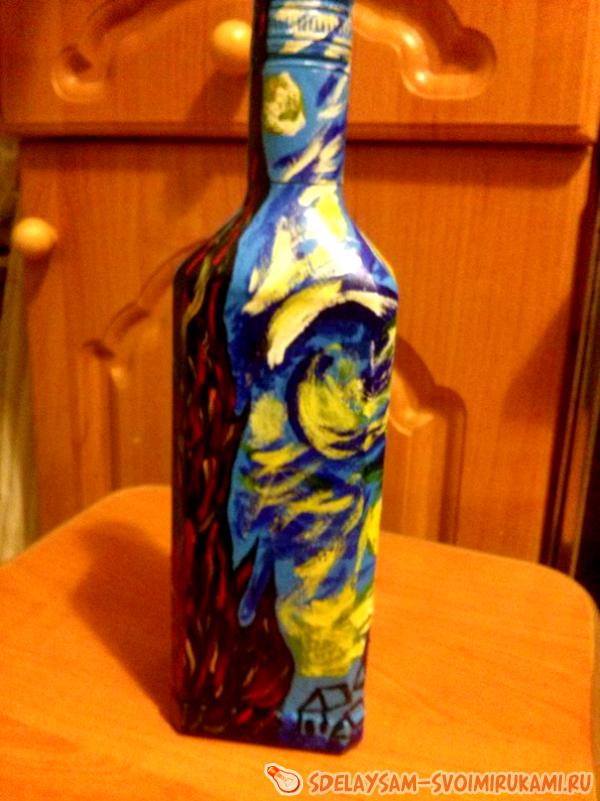декорирование бутылки