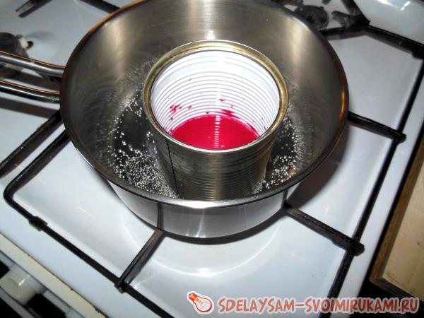 расплавляем парафин