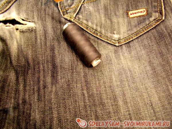 штопка джинсов в домашних условиях