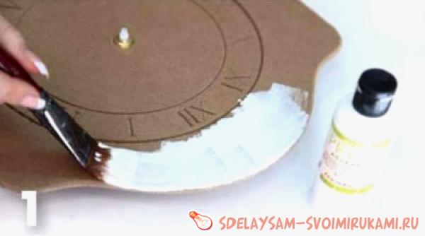 Декупаж настенных часов