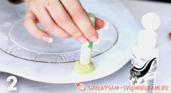 Декупаж настенных часов