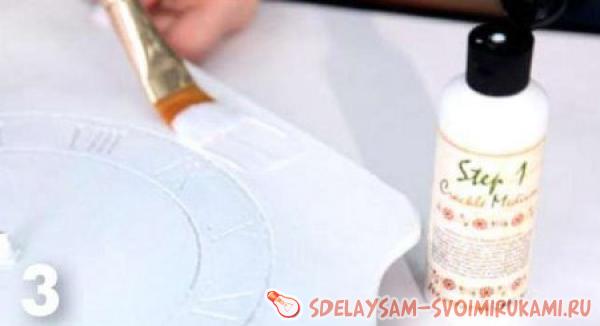 Декупаж настенных часов