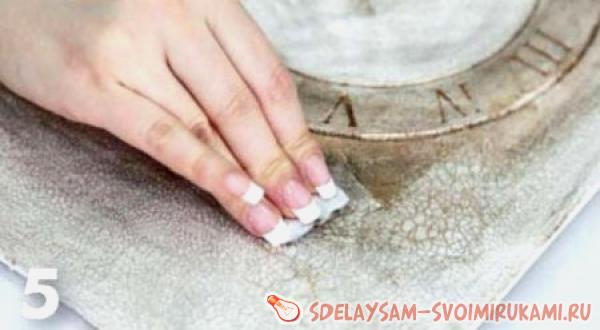 Декупаж настенных часов