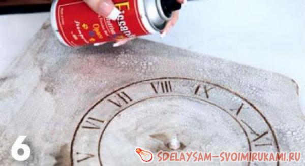 Декупаж настенных часов