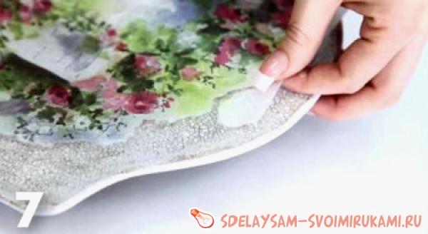 Декупаж настенных часов