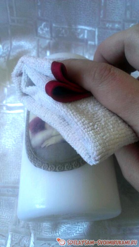 декупаж свечи