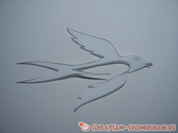 вырезаем ласточку