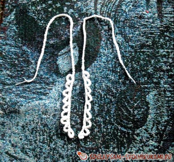 связать завязки для ожерелья